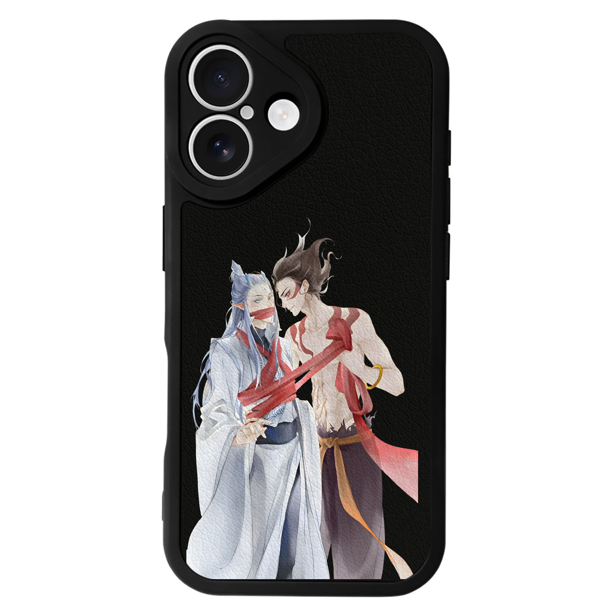 （画像用） Ne Zha 2 ナタ 魔童の大暴れ 【iPhone 16シリーズ対応】シリコンスマホケース（レザー調） 材質：シリコン